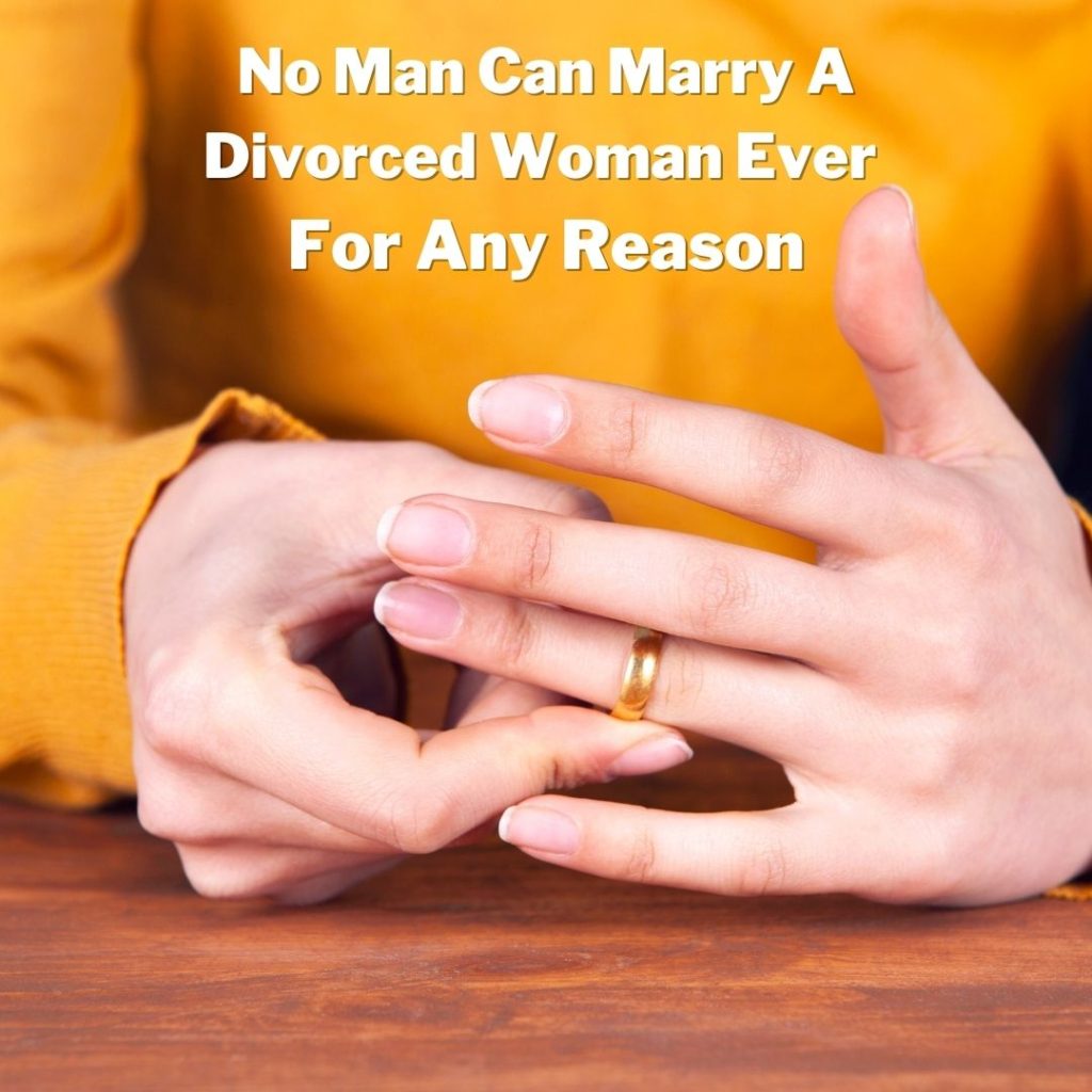 can you marry a divorced woman